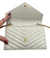 Saint Laurent Envelope Chain Wallet in Cream