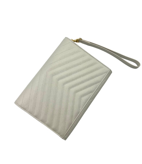 Saint Laurent Quilted Wristlet Clutch