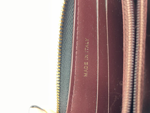 Chanel Black Caviar Leather Zip Around Wallet