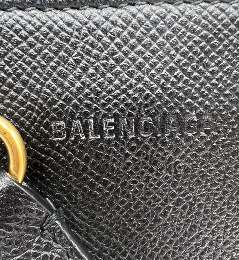Balenciaga Ville Small Handbag in Black and White