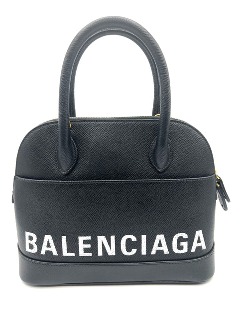 Balenciaga Ville Small Handbag in Black and White