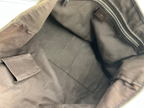 Gucci Canvas and Leather Tote Bag with Charms
