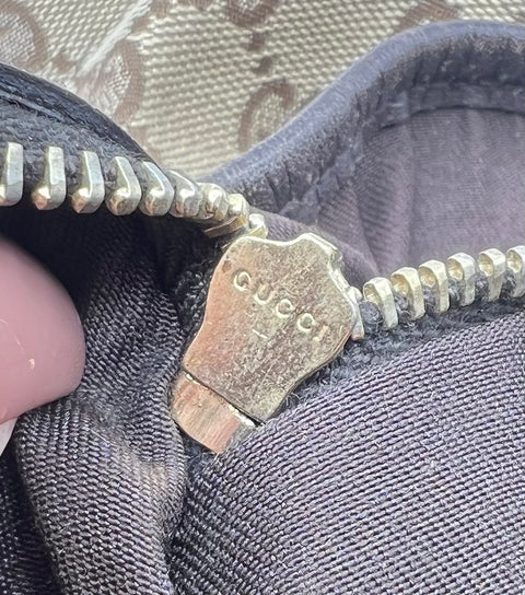Gucci Canvas and Leather Tote Bag with Charms
