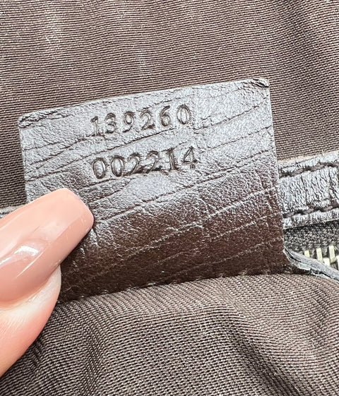 Gucci Canvas and Leather Tote Bag with Charms