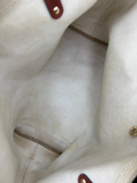 Gucci GG Canvas and Leather Tote Bag