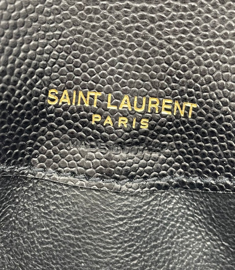 Saint Laurent Cassandre Matelasse Zipped Fragments Card Case