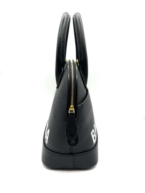Balenciaga Ville Small Handbag in Black and White