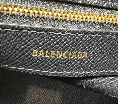 Balenciaga Ville Small Handbag in Black and White