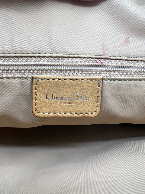 Christian Dior Trotter Canvas and Leather Tote Bag