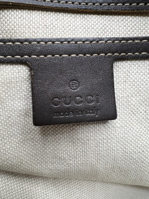 Gucci PVC and Leather Tote Bag