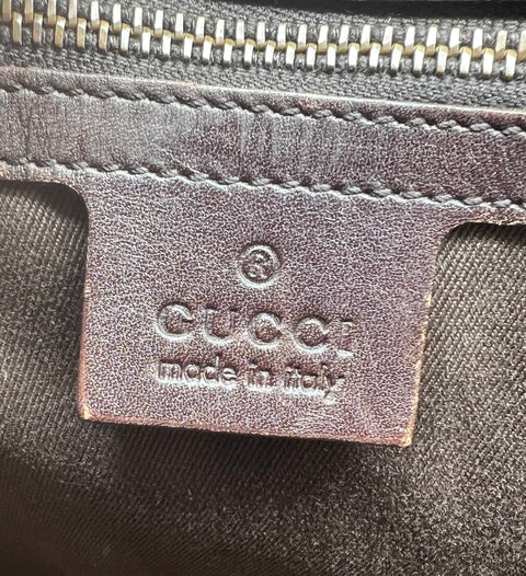 Gucci GG Canvas and Leather Handbag