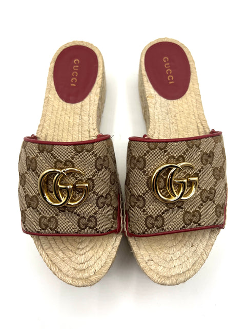 Gucci GG Canvas Espadrille Sandal