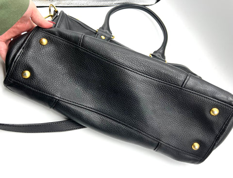 Prada Black Leather Shoulder Bag