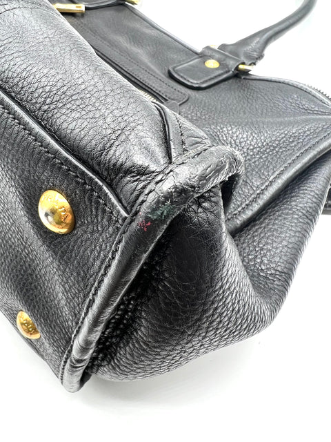 Prada Black Leather Shoulder Bag