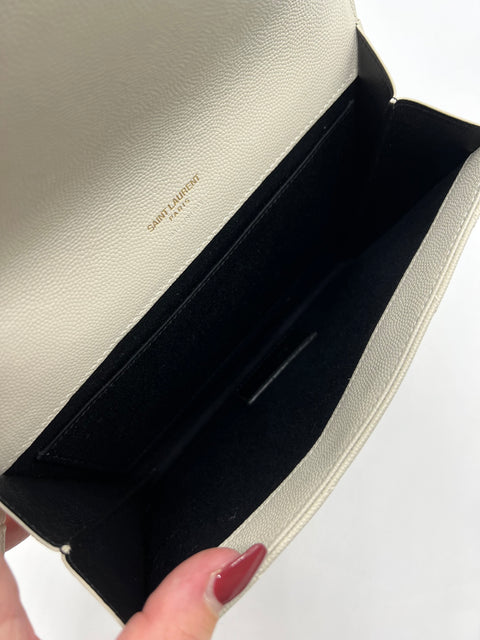 Saint Laurent Quilted Wristlet Clutch