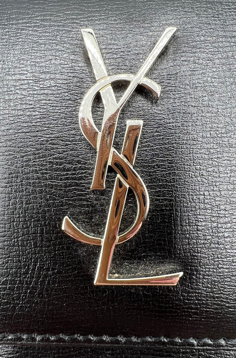 Saint Laurent Sunset Chain Wallet Black