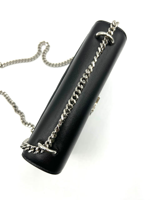 Saint Laurent Sunset Chain Wallet Black