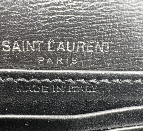 Saint Laurent Sunset Chain Wallet Black
