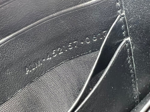 Saint Laurent Sunset Chain Wallet Black
