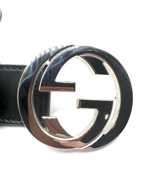 Gucci Unisex Signature Leather Belt