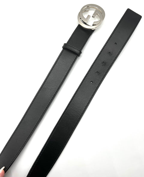 Gucci Unisex Signature Leather Belt