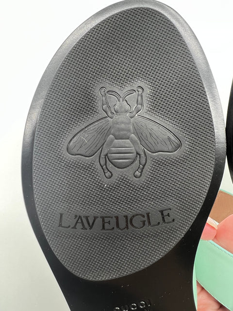 Gucci Leather Thong Sandal With Double G