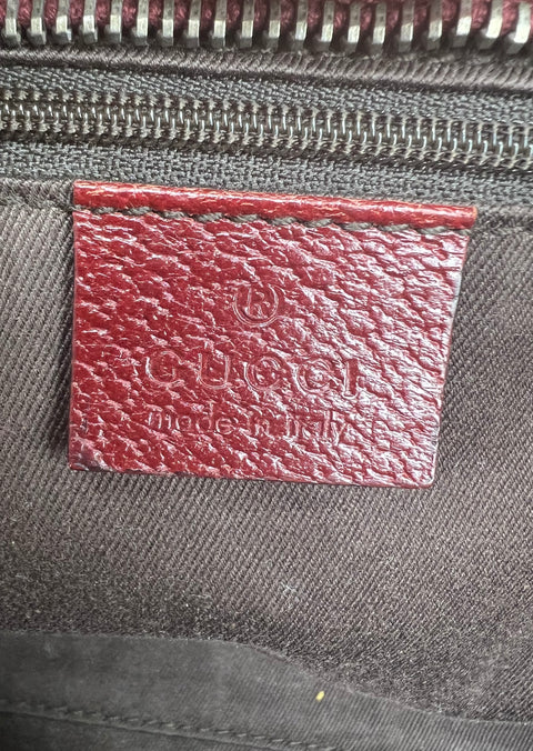 Gucci GG Canvas and Leather Mini Boston Bag