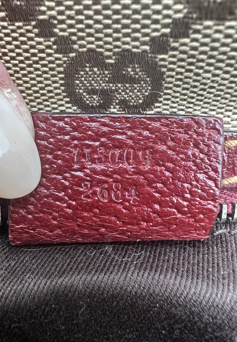 Gucci GG Canvas and Leather Mini Boston Bag