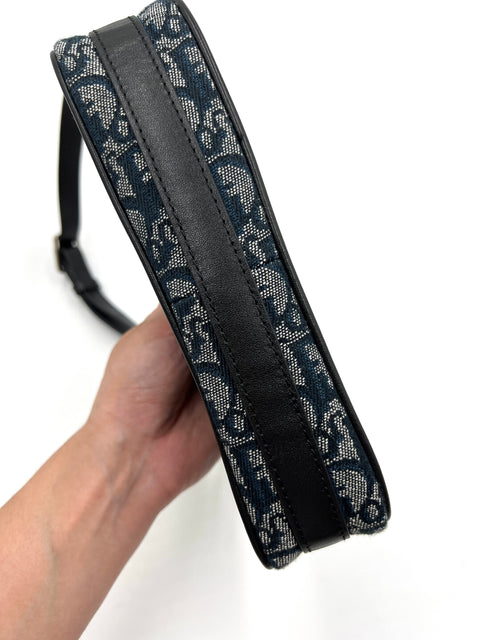 Christian Dior Trotter Canvas and Leather Shoulder Bag