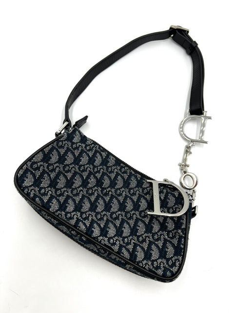 Christian Dior Trotter Canvas and Leather Shoulder Bag