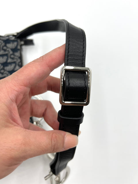 Christian Dior Trotter Canvas and Leather Shoulder Bag