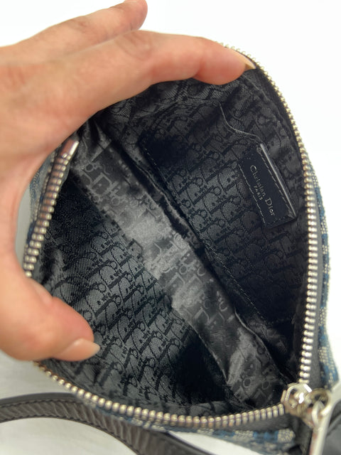 Christian Dior Trotter Canvas and Leather Shoulder Bag