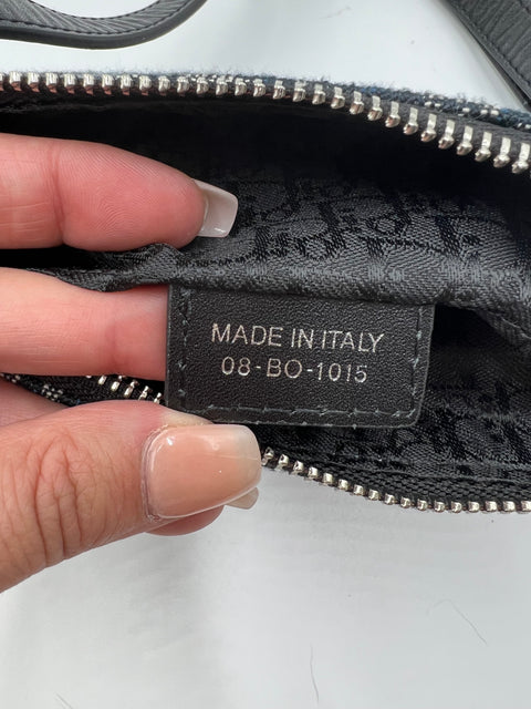 Christian Dior Trotter Canvas and Leather Shoulder Bag