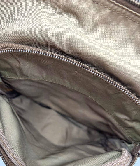 Prada Nylon and Leather Buckle Crossbody Bag
