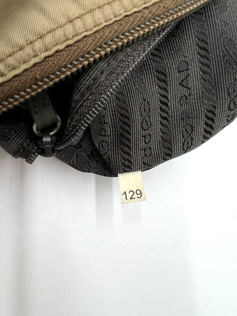 Prada Nylon and Leather Buckle Crossbody Bag