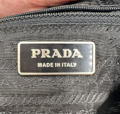 Prada Black Nylon Messenger Crossbody Bag