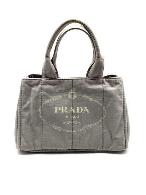 Prada Canvas Canapa Tote Bag