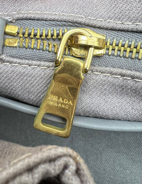 Prada Canvas Canapa Tote Bag