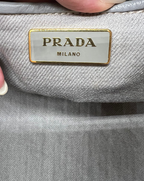 Prada Canvas Canapa Tote Bag