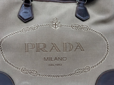 Prada Jacquard Tote Bag