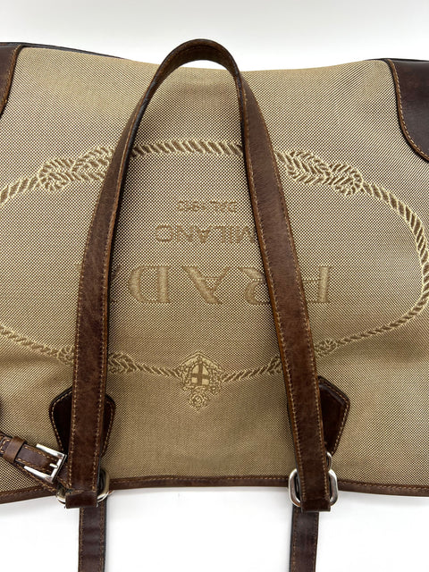 Prada Jacquard Tote Bag