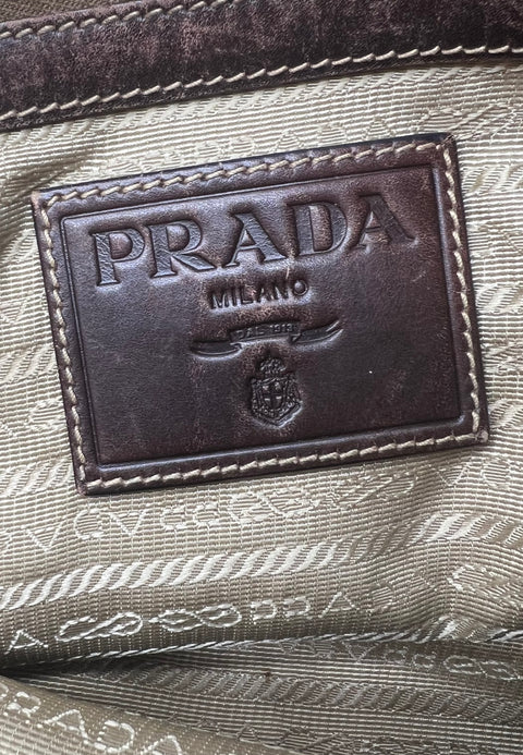 Prada Jacquard Tote Bag