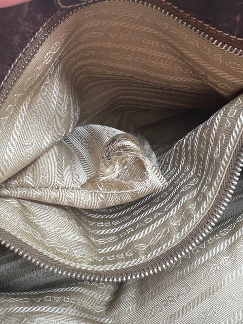 Prada Jacquard Tote Bag