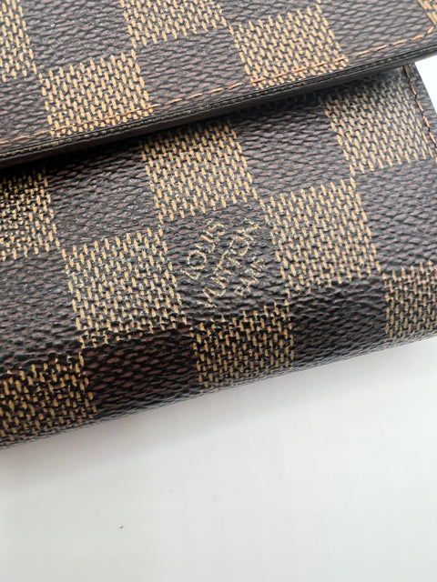 Louis Vuitton Sarah Wallet in Damier Ebene