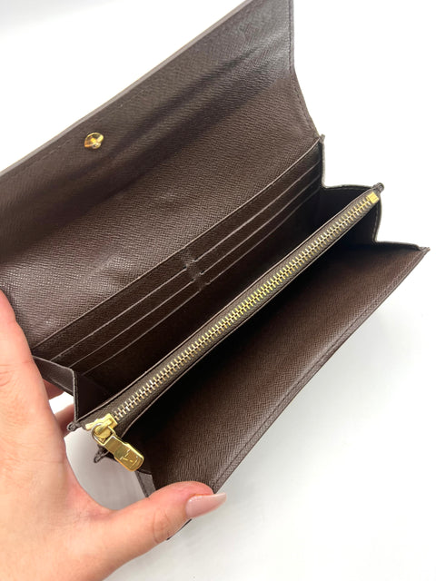 Louis Vuitton Sarah Wallet in Damier Ebene