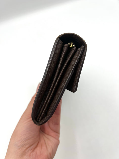 Louis Vuitton Sarah Wallet in Damier Ebene
