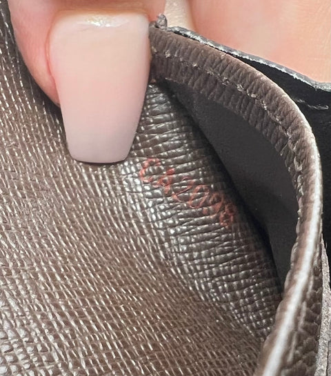 Louis Vuitton Sarah Wallet in Damier Ebene