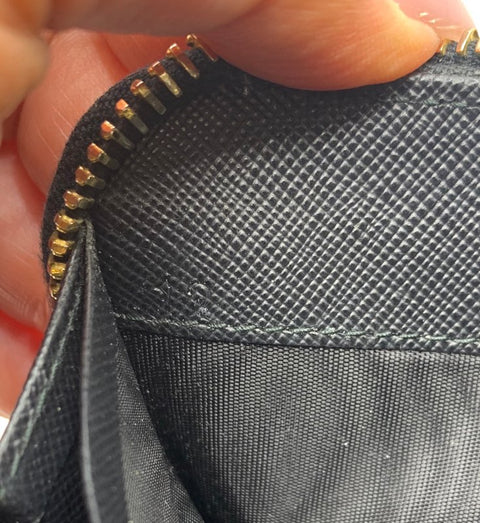 Prada Fiocco Long Zip Around Wallet in Saffiano Leather
