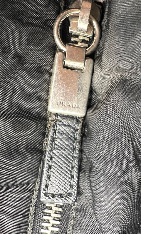 Prada Nylon and Leather Tote Bag