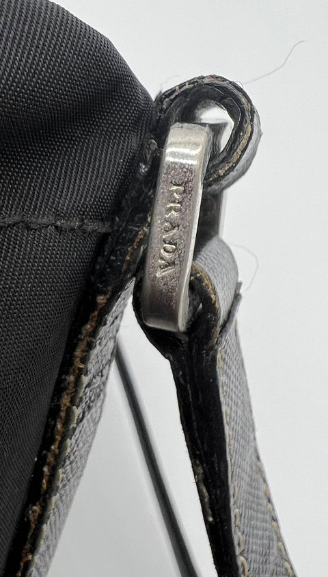 Prada Nylon and Leather Tote Bag